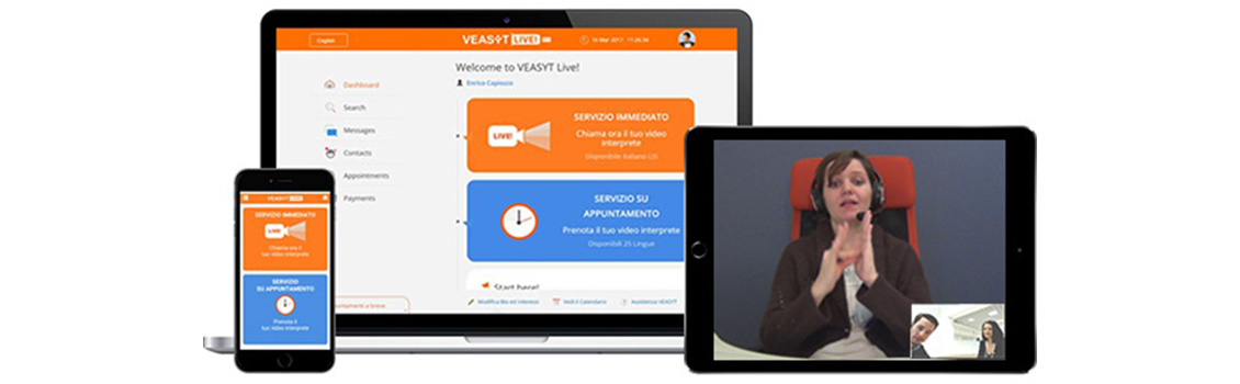 Servizio di video-interpretariato VEASYT Live!